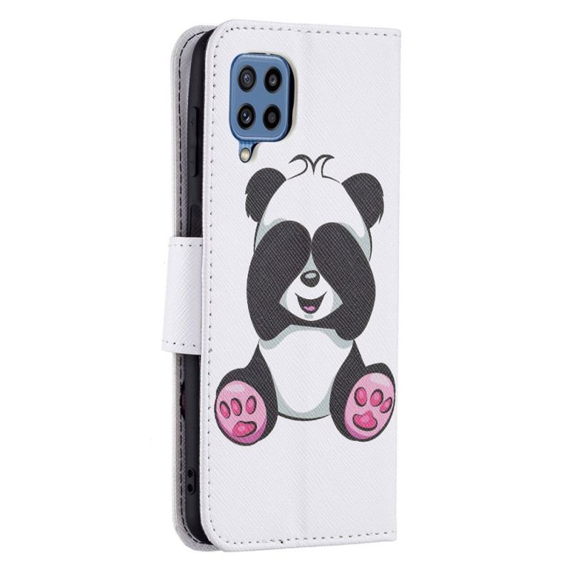 Capa Flip Para Samsung Galaxy M32 Panda Divertido