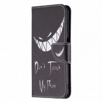 Capa Flip Para Samsung Galaxy M32 Telefone Do Diabo