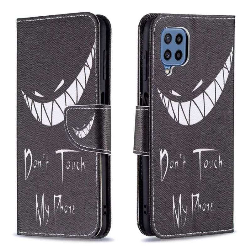 Capa Flip Para Samsung Galaxy M32 Telefone Do Diabo