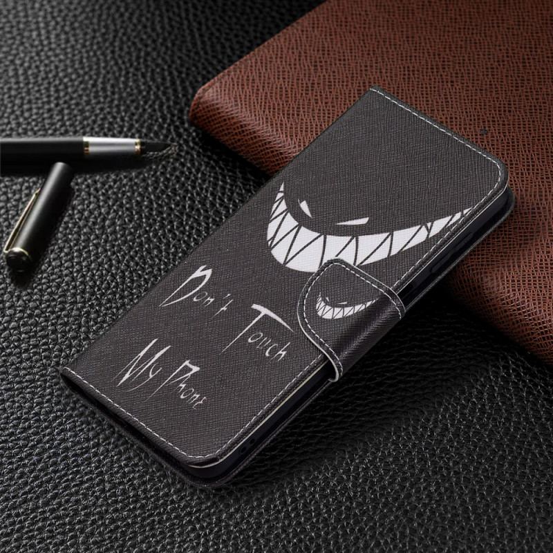 Capa Flip Para Samsung Galaxy M32 Telefone Do Diabo