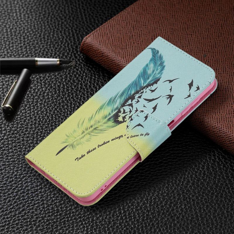 Capa Folio Para Samsung Galaxy M32 Aprender A Voar