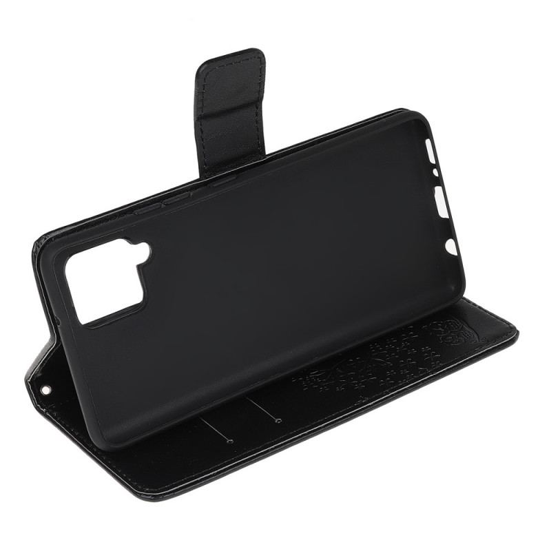 Capa Folio Para Samsung Galaxy M32 De Cordão Tanga E Corujas