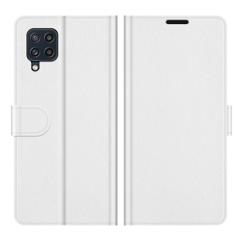 Capa Folio Para Samsung Galaxy M32 Efeito Couro Clássico