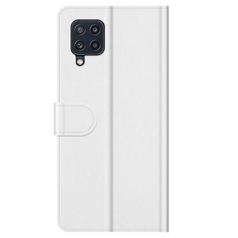 Capa Folio Para Samsung Galaxy M32 Efeito Couro Clássico