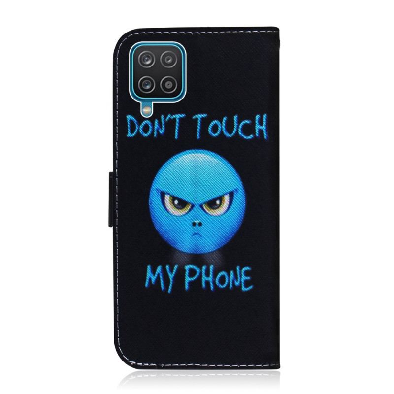 Capa Folio Para Samsung Galaxy M32 Emoji Telefone