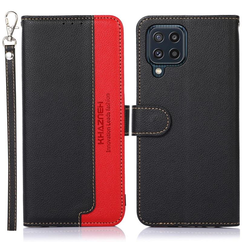 Capa Folio Para Samsung Galaxy M32 Estilo Lichia Rfid Khazneh