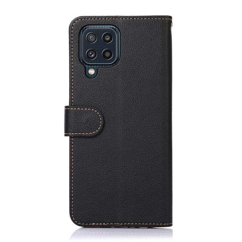 Capa Folio Para Samsung Galaxy M32 Estilo Lichia Rfid Khazneh