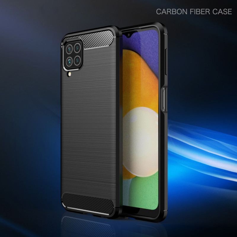 Capa Para Samsung Galaxy M32 Fibra De Carbono Escovada