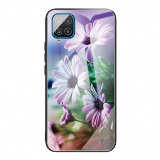 Capa Para Samsung Galaxy M32 Flores De Vidro Temperado