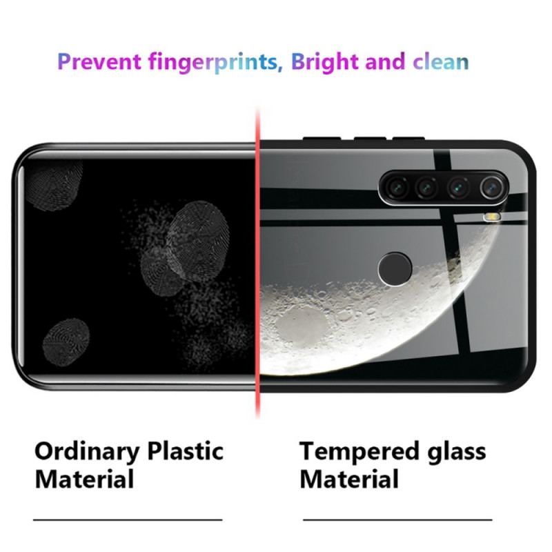 Capa Para Samsung Galaxy M32 Gato De Vidro Temperado E Borboletas No Espaço