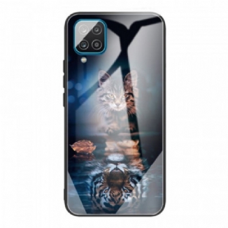 Capa Para Samsung Galaxy M32 Meu Vidro Temperado Tigre