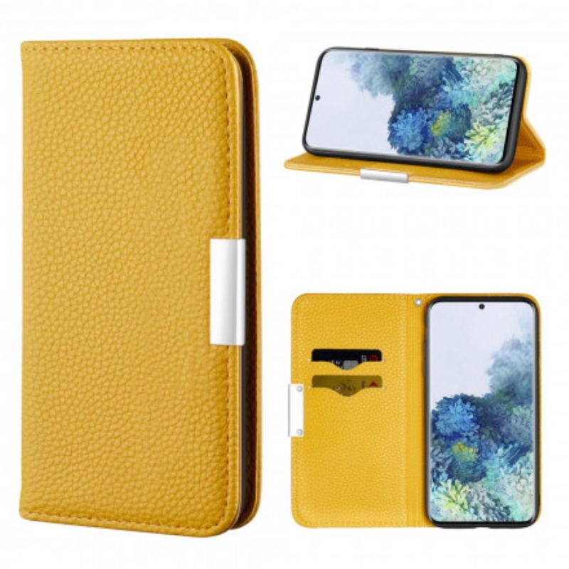 Capa De Celular Para Samsung Galaxy S21 Plus 5G Flip Couro Falso Lichia Ultra Chic