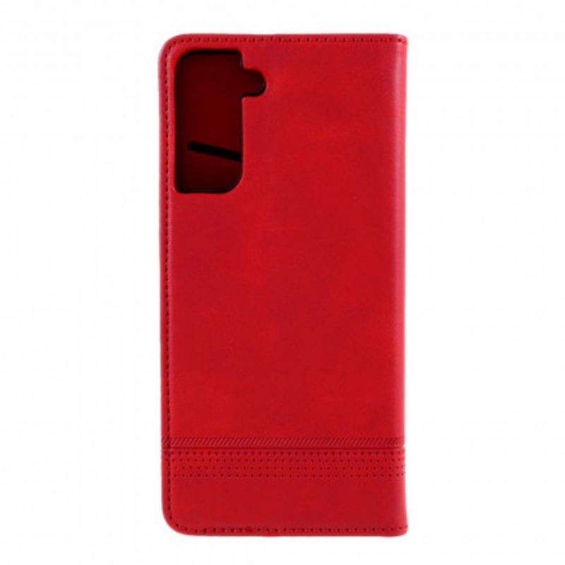 Capa De Celular Para Samsung Galaxy S21 Plus 5G Flip Estilo De Couro Azns