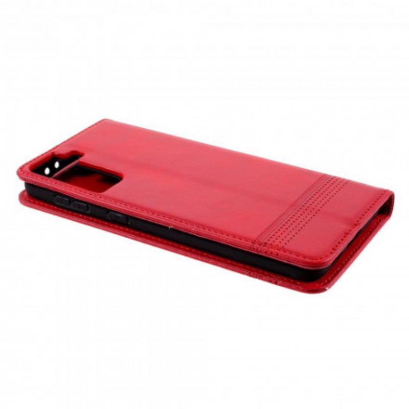 Capa De Celular Para Samsung Galaxy S21 Plus 5G Flip Estilo De Couro Azns