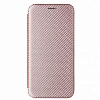 Capa De Celular Para Samsung Galaxy S21 Plus 5G Flip Fibra De Carbono