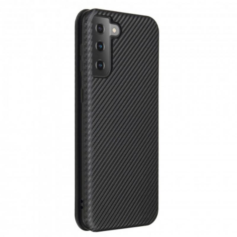 Capa De Celular Para Samsung Galaxy S21 Plus 5G Flip Fibra De Carbono