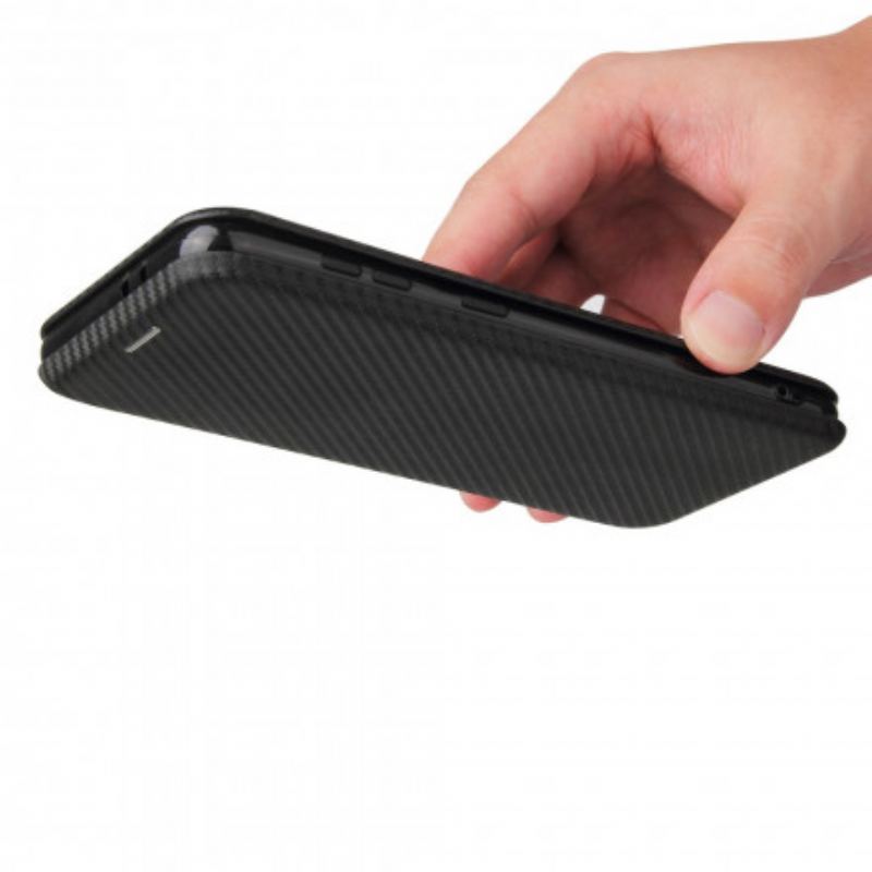 Capa De Celular Para Samsung Galaxy S21 Plus 5G Flip Fibra De Carbono