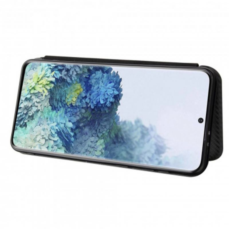 Capa De Celular Para Samsung Galaxy S21 Plus 5G Flip Fibra De Carbono