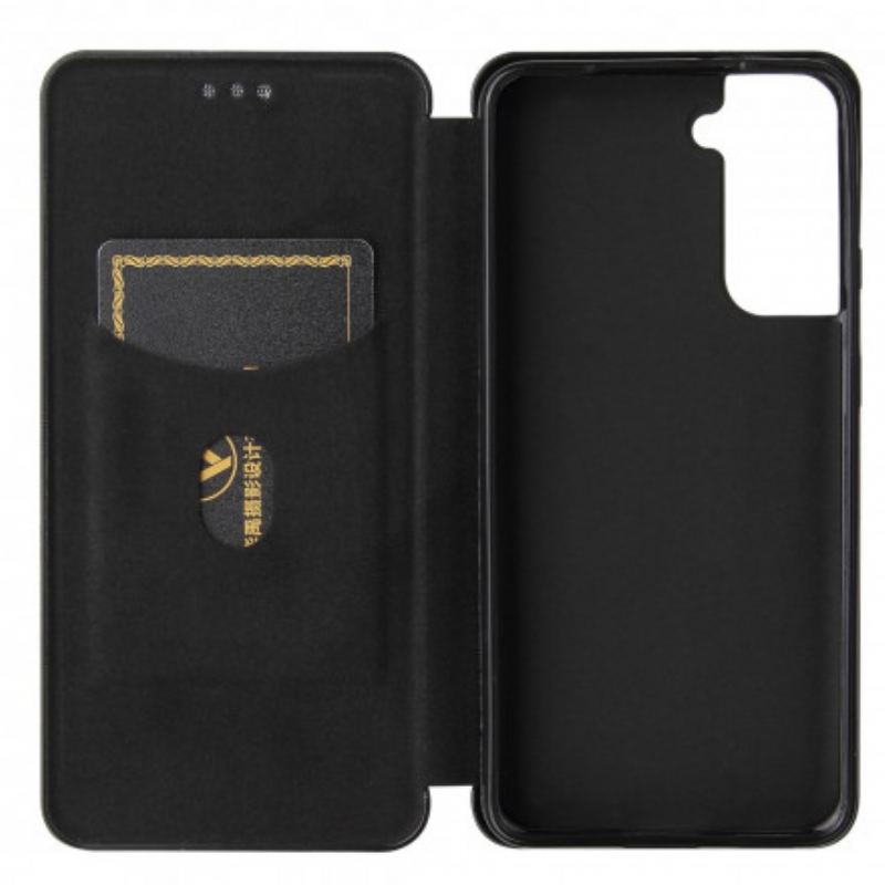 Capa De Celular Para Samsung Galaxy S21 Plus 5G Flip Fibra De Carbono