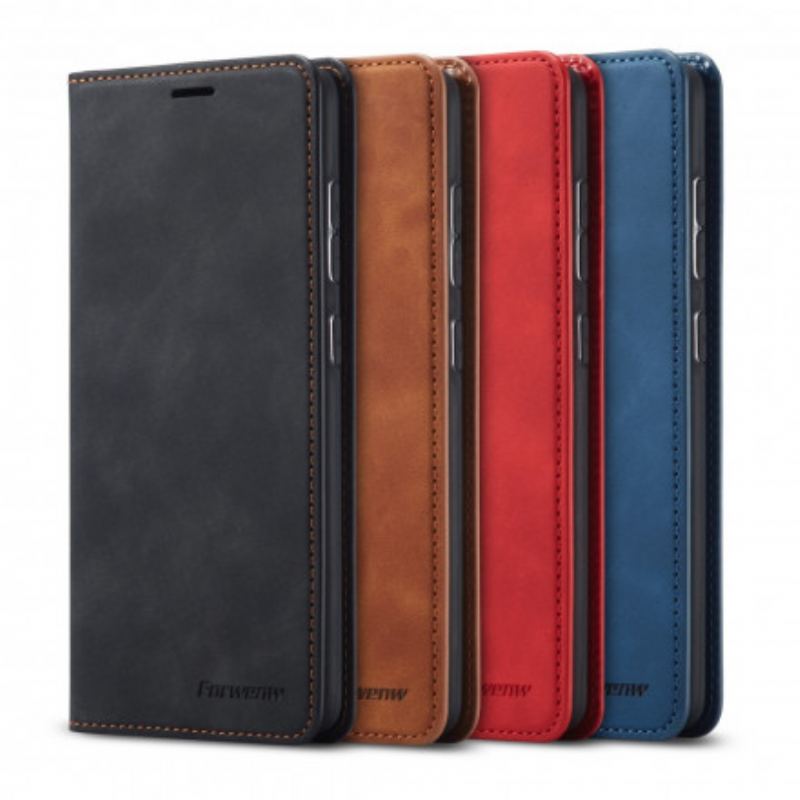 Capa De Celular Para Samsung Galaxy S21 Plus 5G Flip Forwenw Efeito Couro