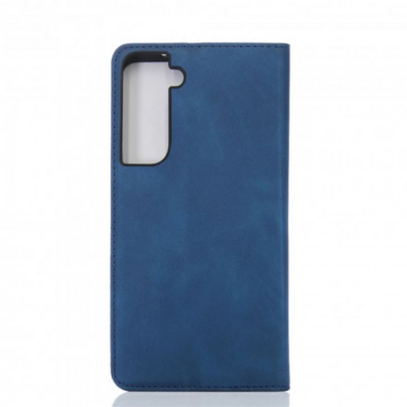 Capa De Celular Para Samsung Galaxy S21 Plus 5G Flip Toque De Pele