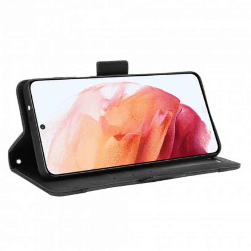 Capa De Couro Para Samsung Galaxy S21 Plus 5G Multi-card Premier Class