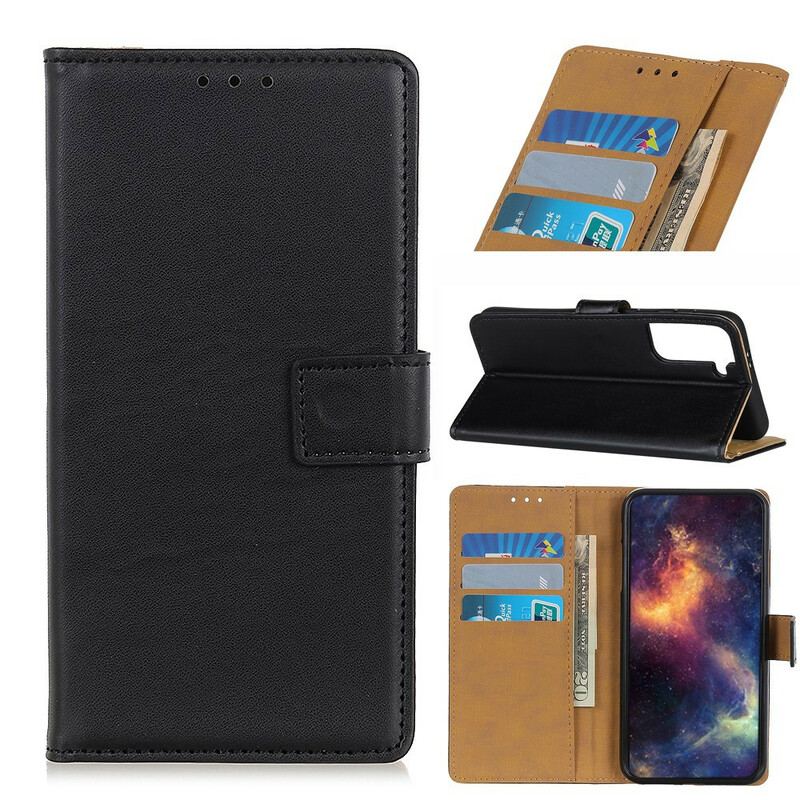 Capa Flip Para Samsung Galaxy S21 Plus 5G Couro Sintético Liso