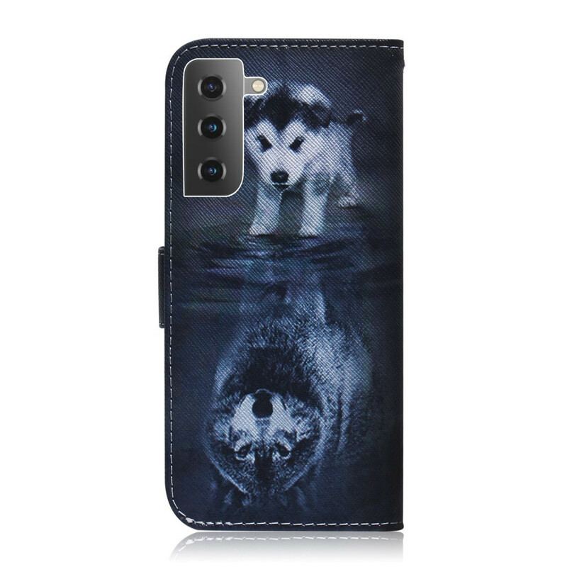 Capa Flip Para Samsung Galaxy S21 Plus 5G Ernesto O Lobo