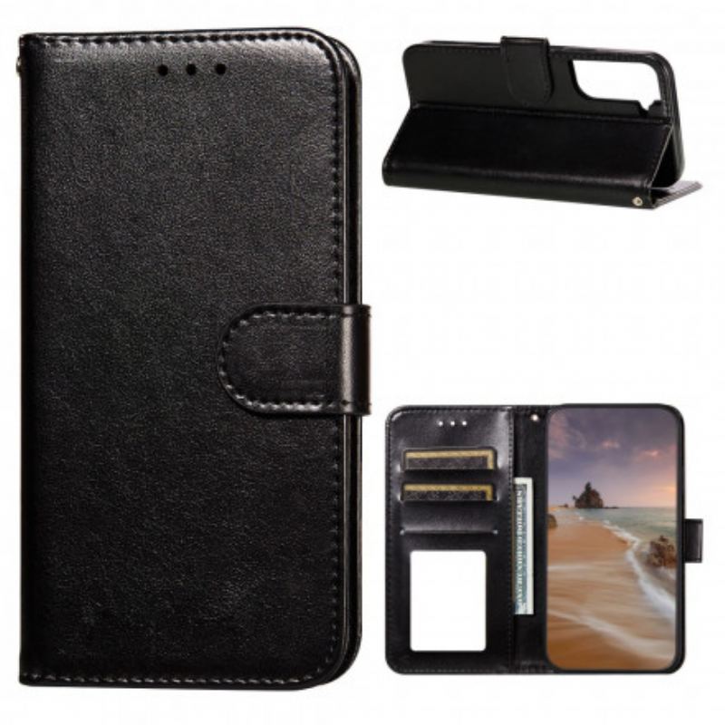 Capa Flip Para Samsung Galaxy S21 Plus 5G Fecho De Couro Estilo Reversível