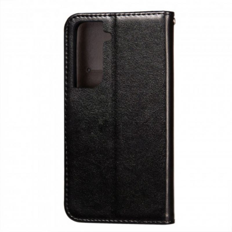 Capa Flip Para Samsung Galaxy S21 Plus 5G Fecho De Couro Estilo Reversível