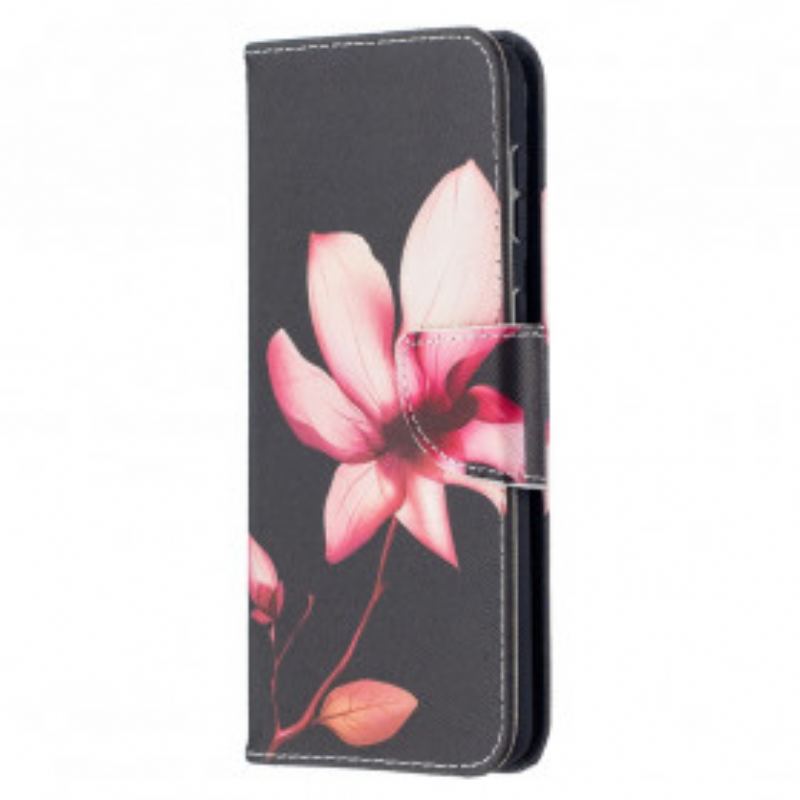 Capa Flip Para Samsung Galaxy S21 Plus 5G Flor Rosa