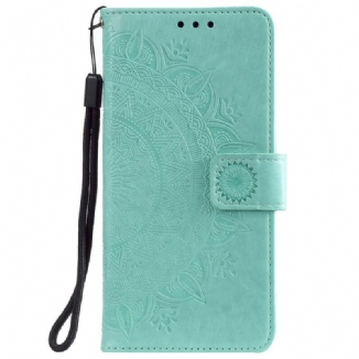 Capa Flip Para Samsung Galaxy S21 Plus 5G Mandala Do Sol