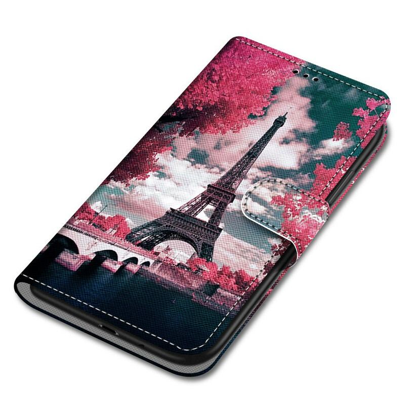 Capa Flip Para Samsung Galaxy S21 Plus 5G Paris Em Flor