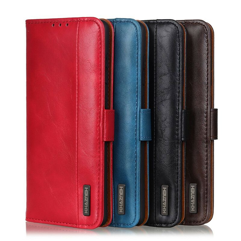 Capa Folio Para Samsung Galaxy S21 Plus 5G Khazneh Elegância Estilo Couro