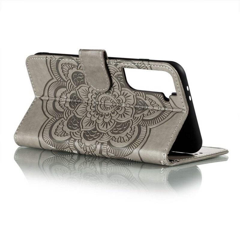 Capa Folio Para Samsung Galaxy S21 Plus 5G Mandala Completa