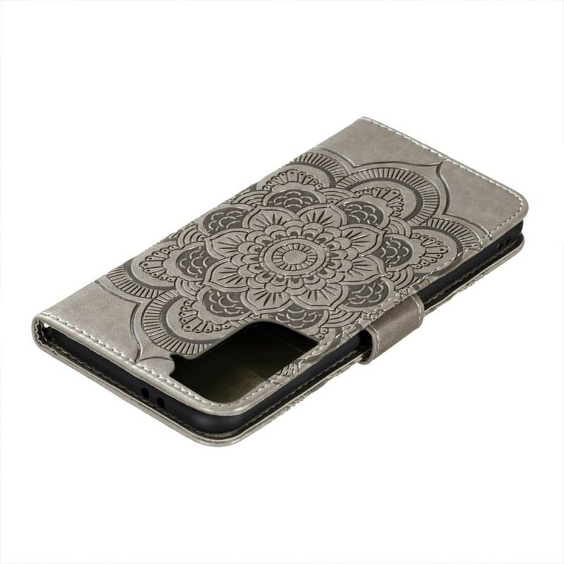 Capa Folio Para Samsung Galaxy S21 Plus 5G Mandala Completa