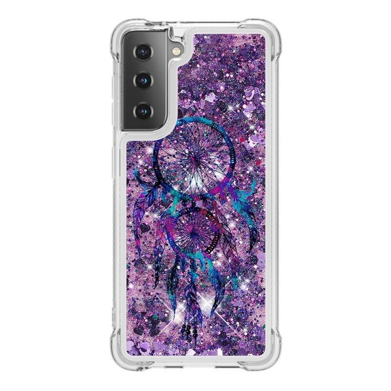 Capa Para Samsung Galaxy S21 Plus 5G Apanhador De Sonhos Glitter