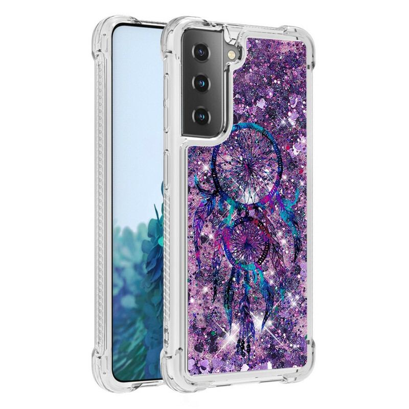 Capa Para Samsung Galaxy S21 Plus 5G Apanhador De Sonhos Glitter