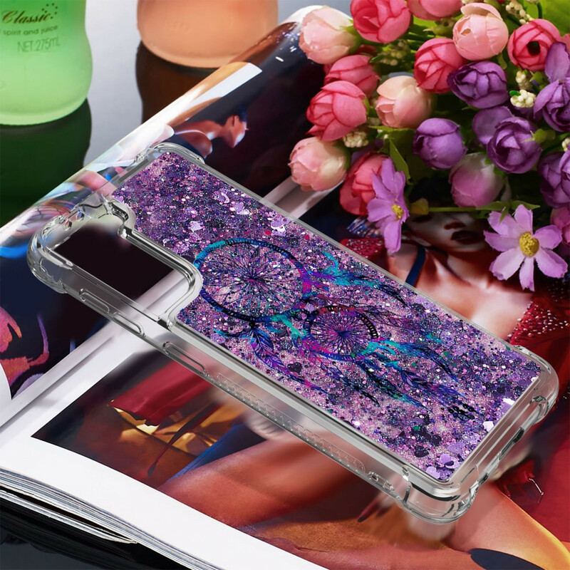 Capa Para Samsung Galaxy S21 Plus 5G Apanhador De Sonhos Glitter