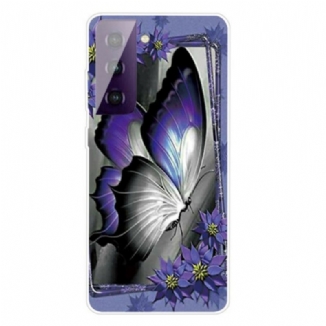 Capa Para Samsung Galaxy S21 Plus 5G Borboleta Real