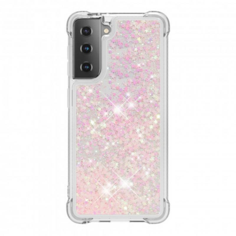 Capa Para Samsung Galaxy S21 Plus 5G Desejos Lantejoulas