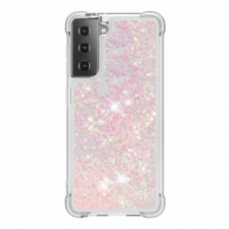 Capa Para Samsung Galaxy S21 Plus 5G Desejos Lantejoulas