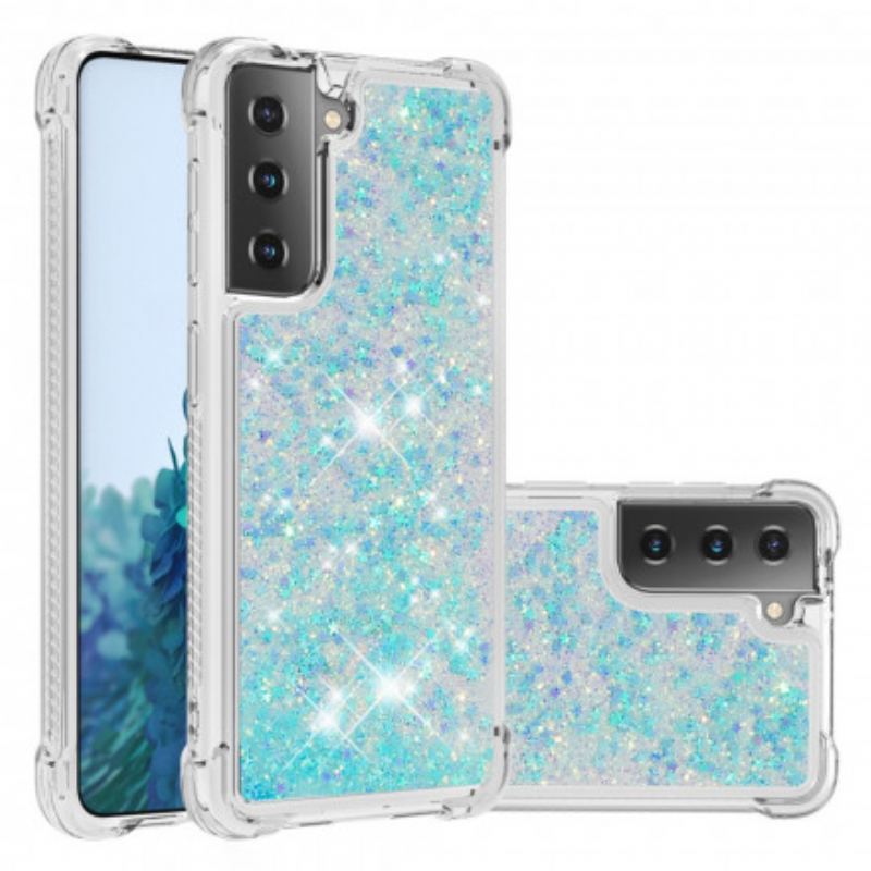 Capa Para Samsung Galaxy S21 Plus 5G Desejos Lantejoulas