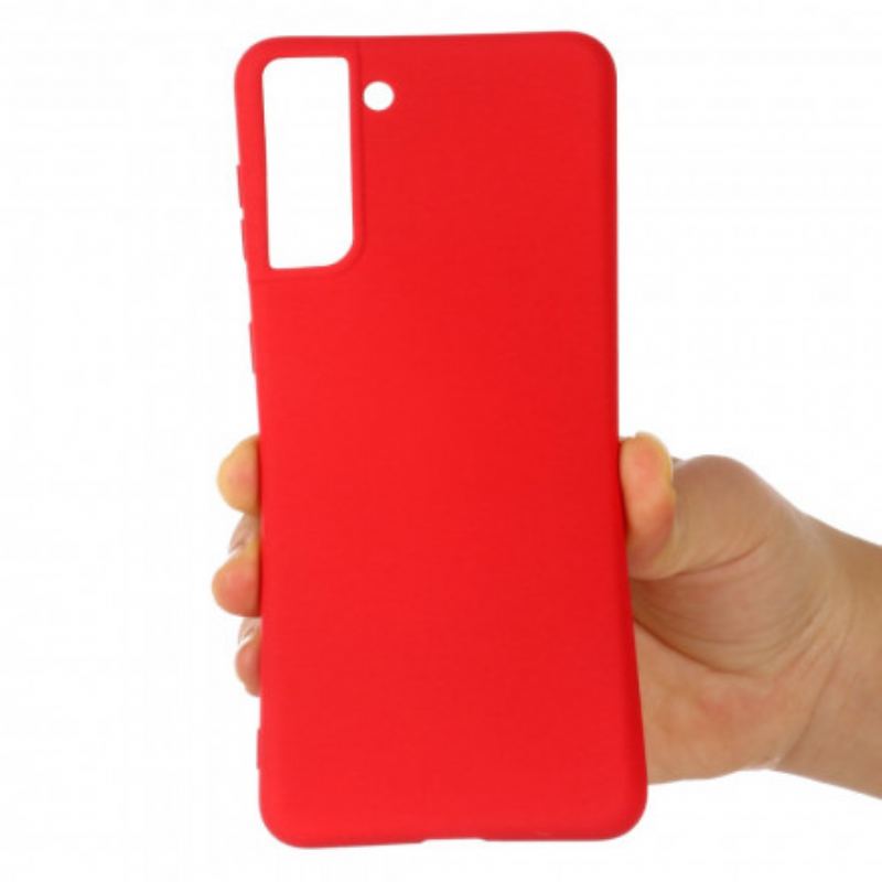 Capa Para Samsung Galaxy S21 Plus 5G Design De Silicone Líquido