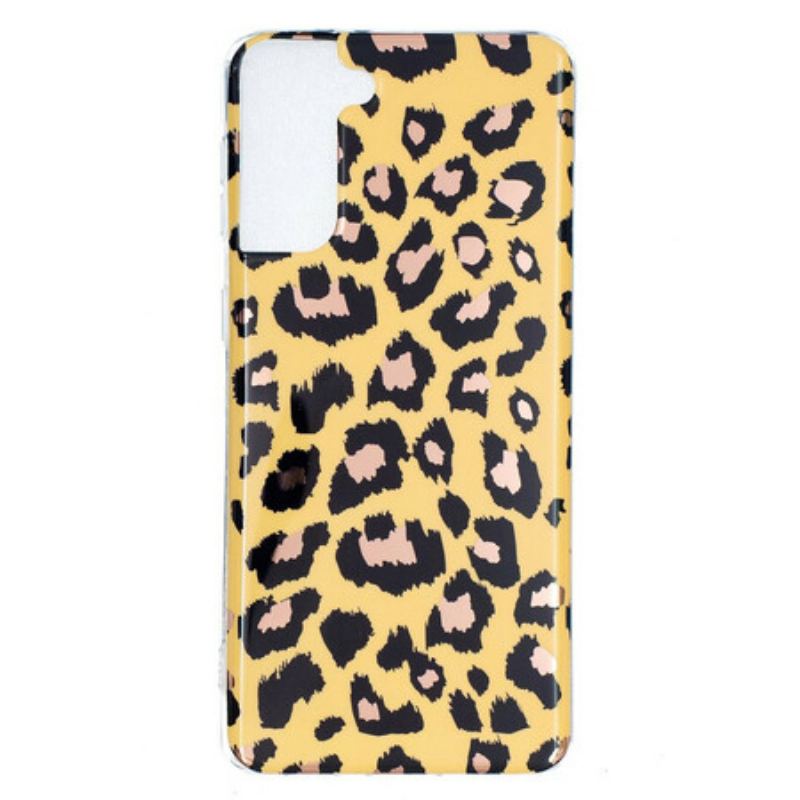 Capa Para Samsung Galaxy S21 Plus 5G Mármore Estilo Leopardo