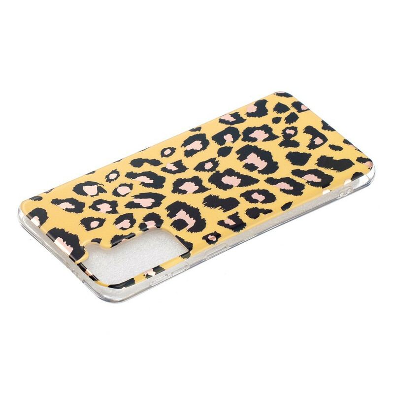 Capa Para Samsung Galaxy S21 Plus 5G Mármore Estilo Leopardo