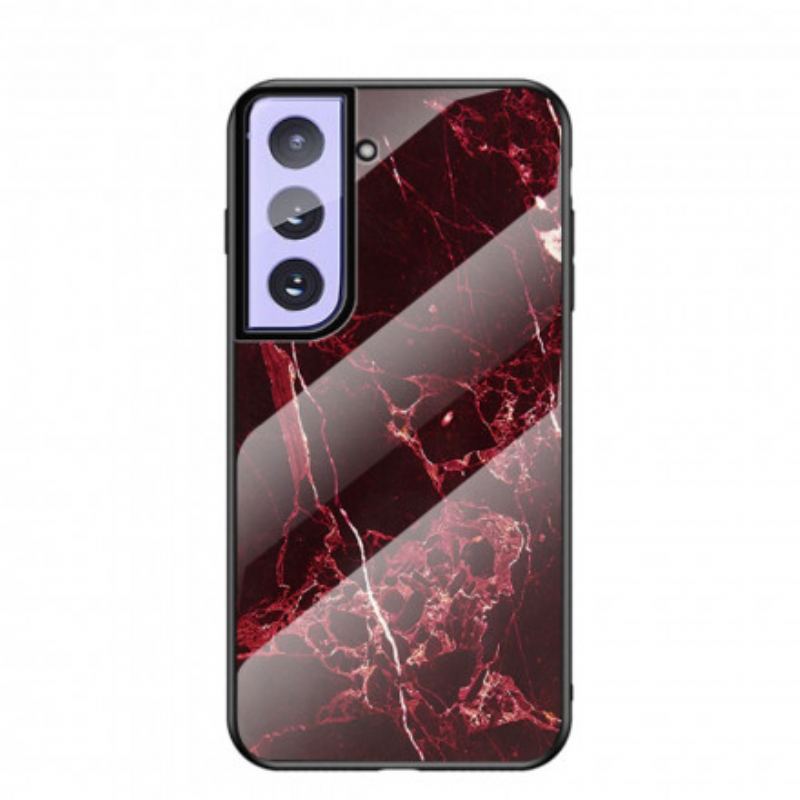 Capa Para Samsung Galaxy S21 Plus 5G Vidro Temperado De Cores De Mármore