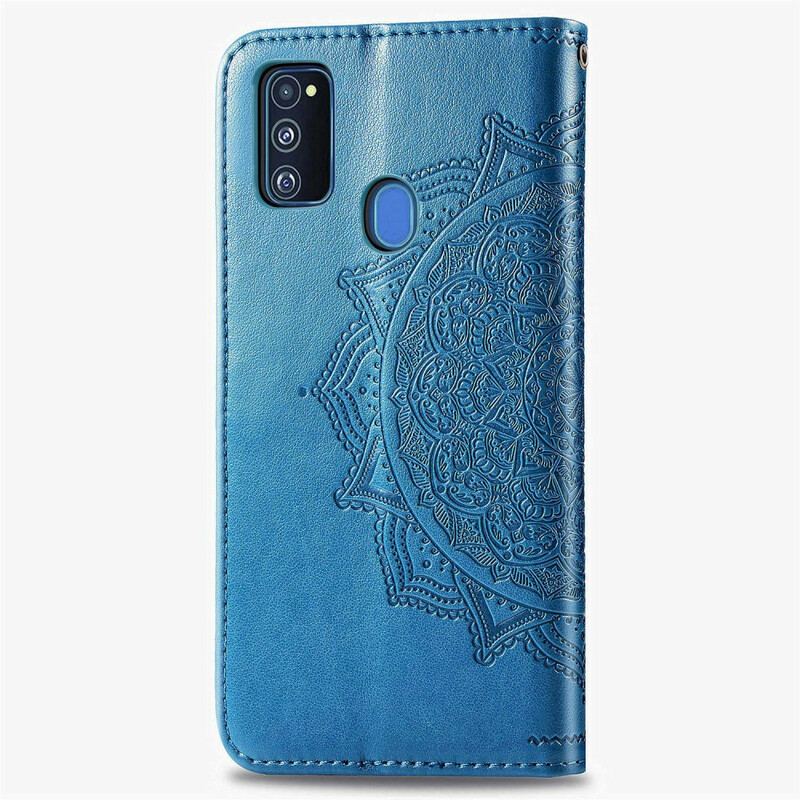 Capa Folio Para Samsung Galaxy M21 Mandala Idade Média