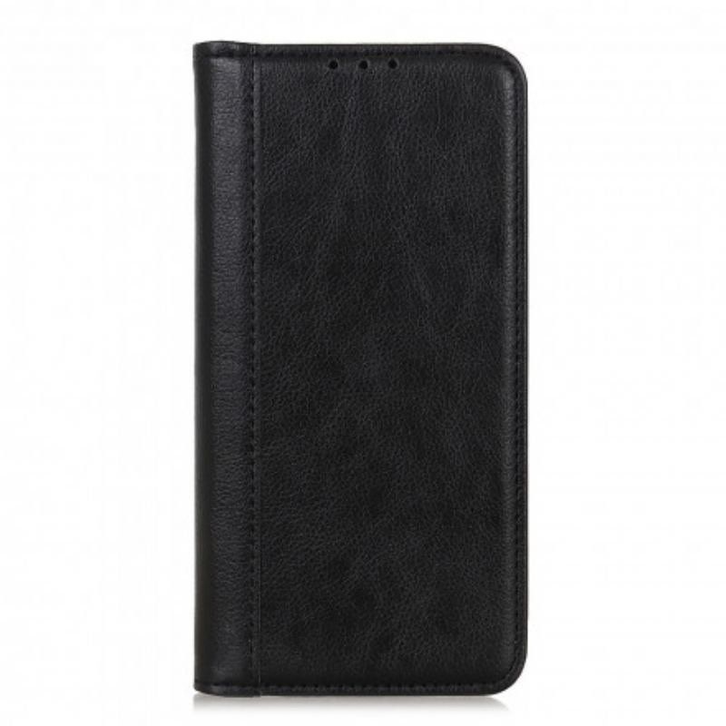 Capa De Celular Para OnePlus 9 Flip Couro Litchi Elegance Dividido