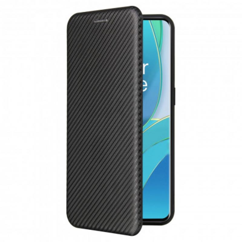 Capa De Celular Para OnePlus 9 Flip Silicone Carbono